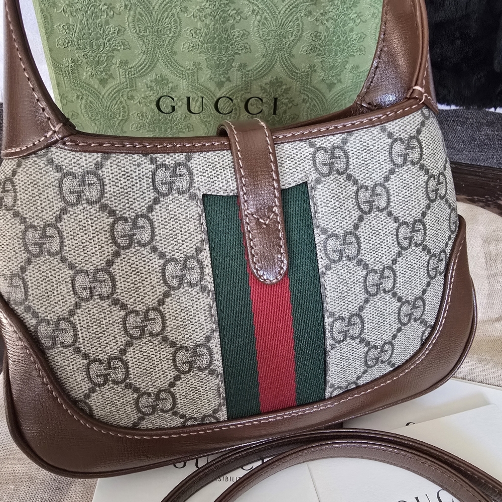 Authentic Gucci Jackie 1961 Mini Bag 2way, Handbag Or Crossbody Bag - Picture 12 of 16